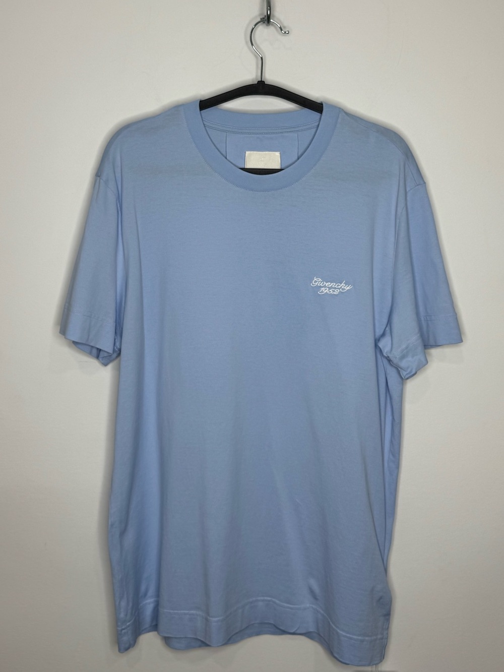 Givenchy 1952 Cotton Slim-Fit T-Shirt Baby Blue Men’s Large